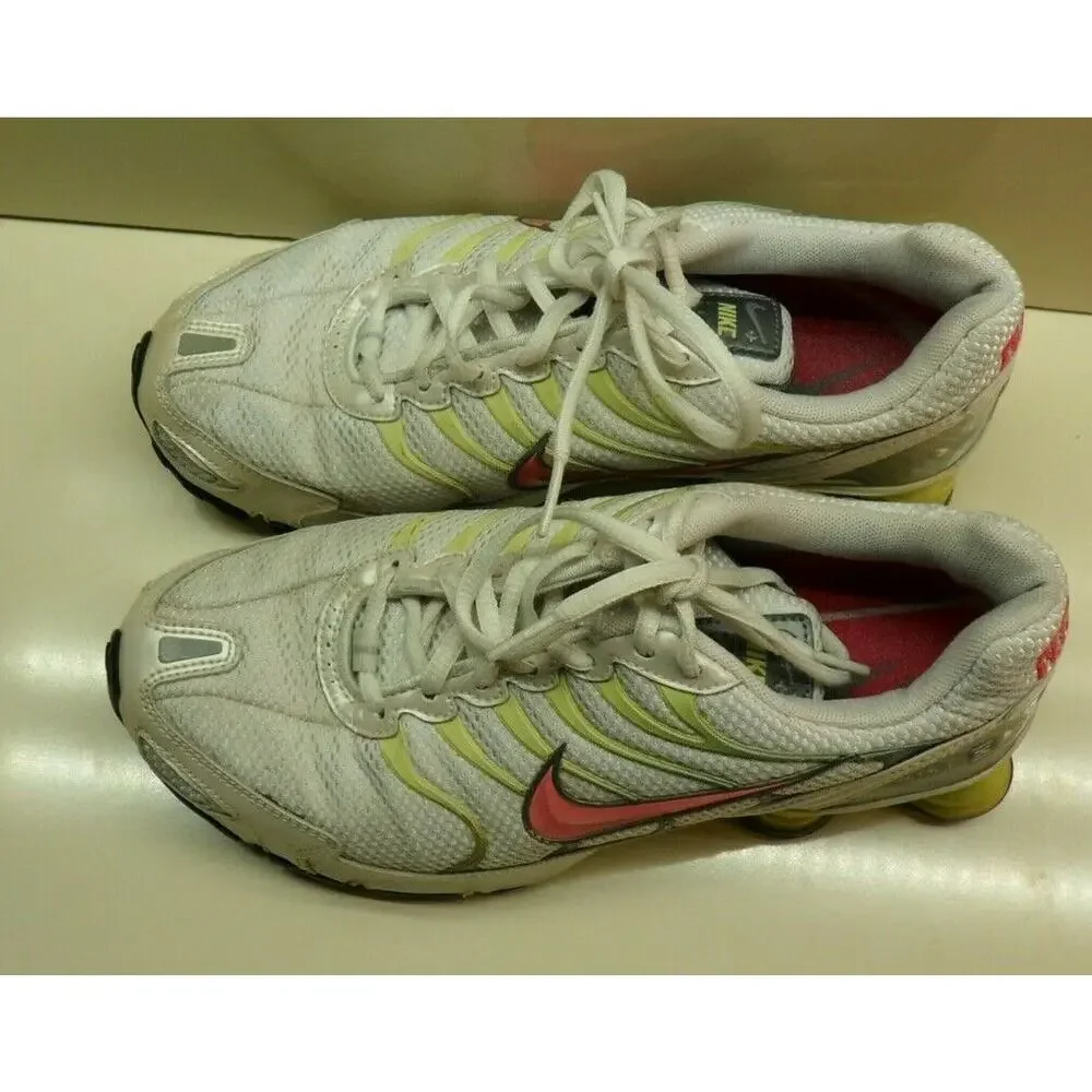 Women's Shox 8.5 Pink and Yellow! Nike Shox Turbo+ VI 6 SZ 8.5 2008